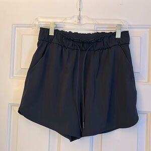 lululemon stretch high-rise shorts in true navy